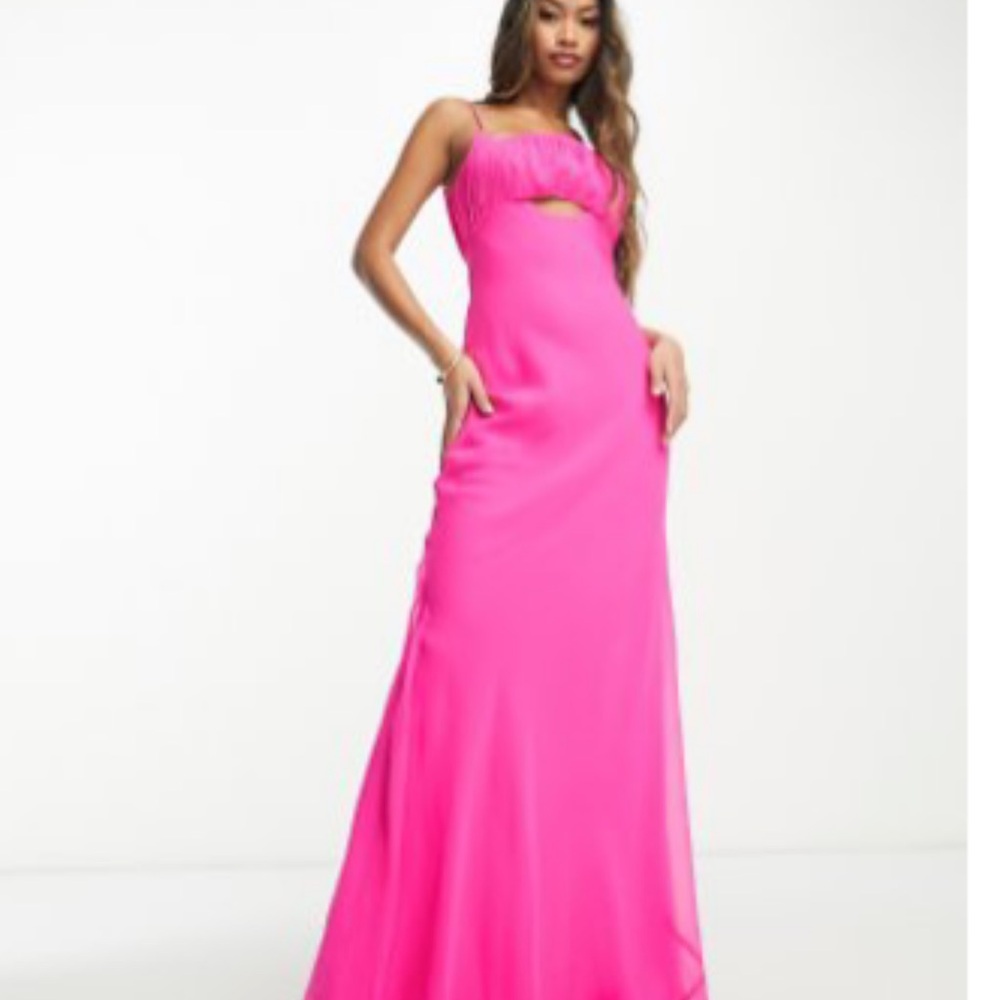 ASOS Vibrant Pink Maxi Dress